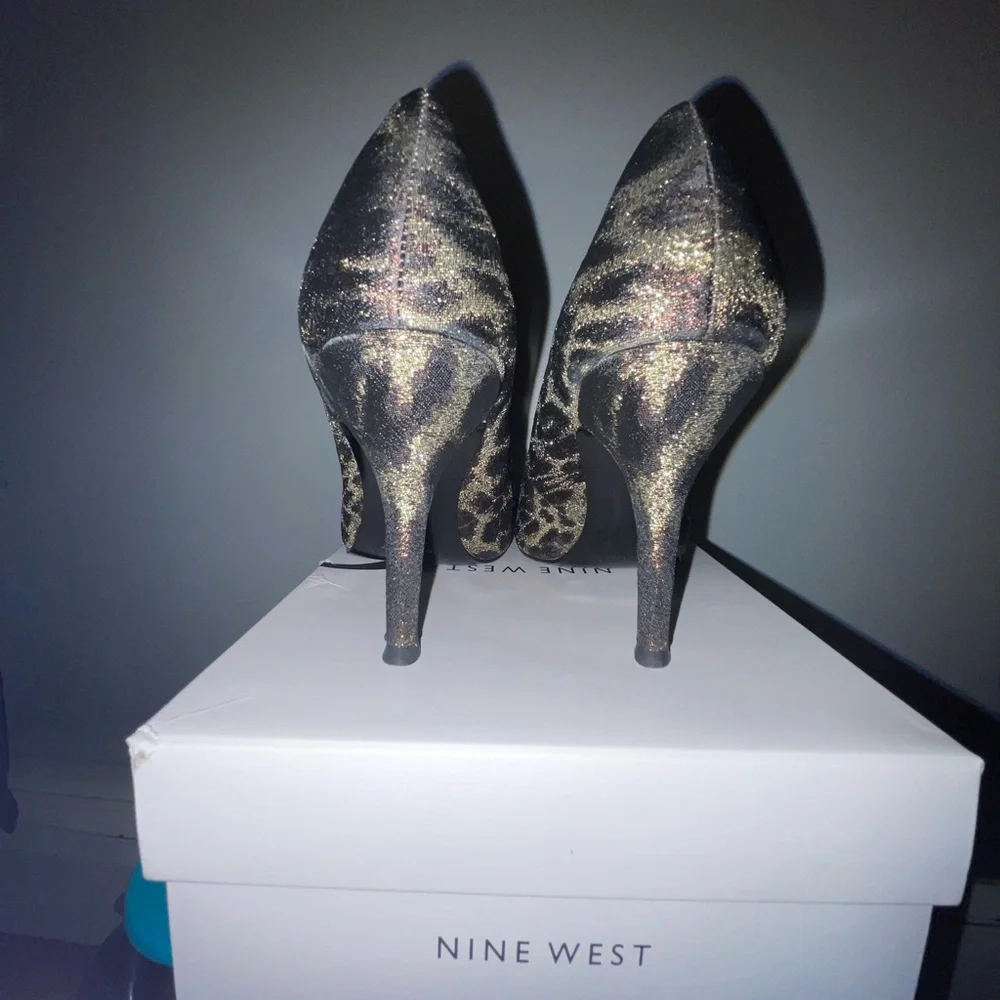🐆Nine West Leopard Print High Heels